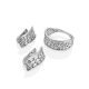 Silver Pebbled Band Ring The Sacral, Ring Size: 6.5 / 17, image , picture 4