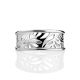 Silver Floral Band Ring The Sacral, Ring Size: 7 / 17.5, image , picture 3