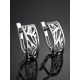 Silver Laser Cut Earrings The Sacral, image , picture 2
