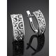 Silver Laser Cut Earrings The Sacral, image , picture 2