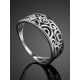 Silver Laser Cut Band Ring The Sacral, Ring Size: 6.5 / 17, image , picture 2
