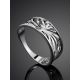 Silver Leaf Cut Out Ring The Sacral, Ring Size: 7 / 17.5, image , picture 2