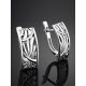 Silver Laser Cut Earrings The Sacral, image , picture 2
