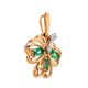 Amazing Golden Pendant With Emeralds And Diamonds The Legend, image , picture 3