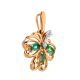 Amazing Golden Pendant With Emeralds And Diamonds The Legend, image , picture 3