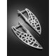 Geometric Laced Silver Earrings The Sacral, image , picture 2