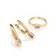 Golden Ring With Diamond Centerstone, Ring Size: 6 / 16.5, image , picture 5