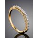 Gorgeous Gold Diamond Ring, Ring Size: 7 / 17.5, image , picture 2
