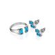 Designer Silver Ring With Synthetic Topaz, Ring Size: 6.5 / 17, image , picture 4