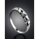 Chic White Gold Diamond Ring, Ring Size: 6 / 16.5, image , picture 2
