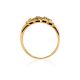 Golden Ring With 3 Diamonds, Ring Size: 7 / 17.5, image , picture 3
