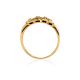 Golden Ring With 3 Diamonds, Ring Size: 7 / 17.5, image , picture 4