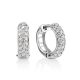 White Gold Diamond Earrings, image 