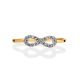 Cute Gold Diamond Ring, Ring Size: 5.5 / 16, image , picture 3