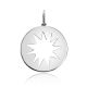 Round Silver Flat Pendant The Enigma, image 
