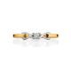 Refined Gold Diamond Ring, Ring Size: 5.5 / 16, image , picture 3