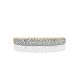 Golden Ring With Two Diamond Rows, Ring Size: 6.5 / 17, image , picture 4