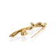Charming Gold Sapphire Brooch, image , picture 3