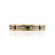 Golden Ring With Channel Set Sapphires And Diamonds, Ring Size: 8 / 18, image , picture 3