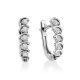 White Gold Diamond Earrings, image 