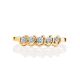 Classy Golden Ring With White Diamonds, Ring Size: 6.5 / 17, image , picture 3