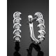 White Gold Diamond Earrings, image , picture 2