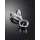 Classy Golden Pendant With Sapphire And Diamonds, image , picture 2