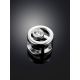 White Gold Round Pendant With Diamond, image , picture 2