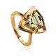 Geometric Citrine Ring In Gold, Ring Size: 7 / 17.5, image 
