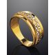 Lustrous Gold Plated Silver Band Ring, Ring Size: 7 / 17.5, image , picture 2