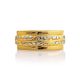 Lustrous Gold Plated Silver Band Ring, Ring Size: 8 / 18, image , picture 3
