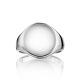 Chunky Silver Signet Ring The ICONIC, Ring Size: Adjustable, image , picture 3