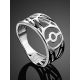 Bold Geometric Silver Band Ring The Sacral, Ring Size: 6.5 / 17, image , picture 2