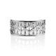Geometric Silver Band Ring The Sacral, Ring Size: 8 / 18, image , picture 3