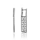 Stylish Geometric Silver Earrings The Sacral, image 