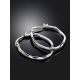 Small Silver Hammered Hoop Earrings The Liquid, image , picture 2