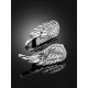 Silver Crystal Wing Earrings, image , picture 2