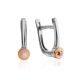 Silver Golden Diamond Earrings The Diva, image 