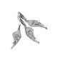Chic Silver Wing Pendant With Crystals, image , picture 3