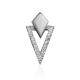 Geometric Silver Crystal Pendant The Astro, image 