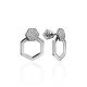 Amazing Silver Crystal Stud Earrings The Astro, image 