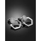 Amazing Silver Crystal Stud Earrings The Astro, image , picture 2