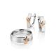 Silver Ring With Golden Details And Diamonds The Diva, Ring Size: 6.5 / 17, image , picture 4