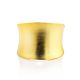 Gorgeous Gold-Plated Silver Ring With Brushed Finish The Liquid, Ring Size: Adjustable, image , picture 3