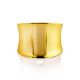 Sleek Gold-Plated Silver Ring The Liquid, Ring Size: Adjustable, image , picture 3