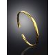 Luxurious Gold-Plated Silver Bangle The Liquid, image , picture 2