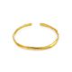 Luxurious Gold-Plated Silver Bangle The Liquid, image , picture 3