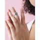Silver Diamond Ring With Enamel Butterfly The Heritage, Ring Size: 6 / 16.5, image , picture 4