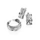 Wavy Textured Silver Band Ring, Ring Size: 8 / 18, image , picture 5
