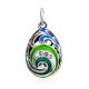 Colorful Enamel Egg Shaped Pendant With Crystals The Romanov, image 